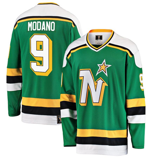 Men's Dallas Stars #9 Mike Modano Green Stitched Jersey Men's Dallas Stars #9 Mike Modano Green Stitched Jersey